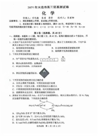 辽宁省大连市2024-2025学年高三上学期期末双基测化学试卷（含答案）
