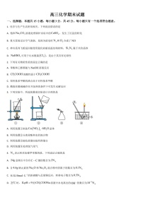 吉林省通化市梅河口市第五中学2024-2025学年高三上学期1月期末化学试题（含答案）