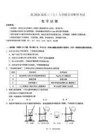重庆市2026届高三化学上学期入学联合诊断性考试pdf