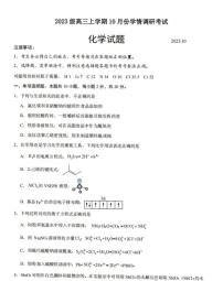 山东省日照市岚山区第一中学2026届高三上学期10月考试化学试题