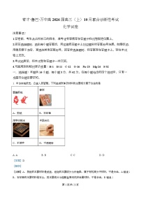 重庆育才中学、鲁能巴蜀中学、万州高级中学2026届高三上学期10月联合考试 化学 Word版含解析