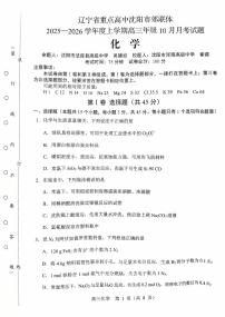 辽宁省沈阳市郊联体2026届高三上学期10月月考化学试题+答案