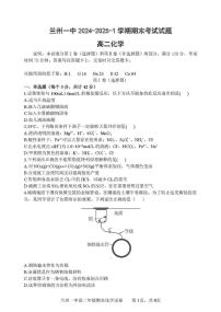 甘肃省兰州第一中学2024-2025学年高二上学期期末考试化学试卷（含答案）