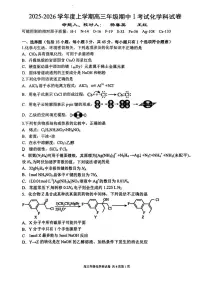 辽宁省大连市第二十四中学2025-2026学年高三上学期期中1考试 化学试题