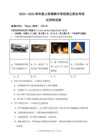 辽宁省沈阳市东北育才学校等校2025-2026学年高三上学期联合考试化学试卷（月考）