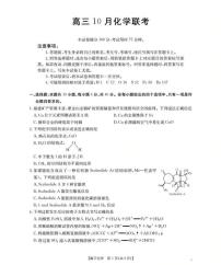 福建金太阳联考2026届高三上学期10月联考化学试题+答案