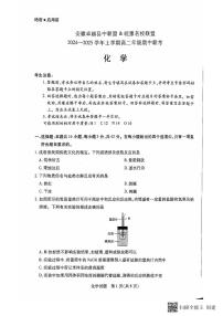 化学-安徽省卓越县中联盟、皖豫名校联盟2024-2025学年高二上学期期中试题及答案
