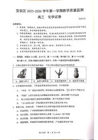 广东省深圳市宝安区2025-2026学年高三上学期教学质量期中检测化学试卷