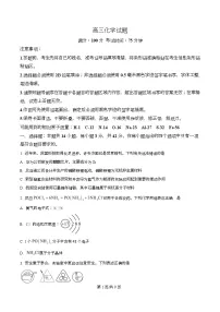 安徽省阜阳市临泉县第一中学等校2026届高三上学期一模化学试题(Word版附解析)