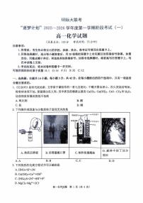 河南省驻马店市“逐梦计划”环际大联考2025-2026学年高一上学期阶段考试（一）化学试卷（PDF版附答案）