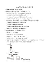 湖南省岳阳市汨罗市第一中学2024-2025学年高二上学期开学考试化学试题
