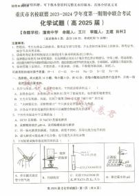 重庆市名校联盟2023-2024学年高二上学期期中联合考试 化学