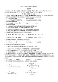 四川省泸州市泸县第五中学2025-2026学年高一上学期10月月考化学试题含答案含答案解析