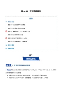 第04讲 沉淀溶解平衡 （专项训练）（北京专用）2026年高考化学一轮复习讲练测练习+答案