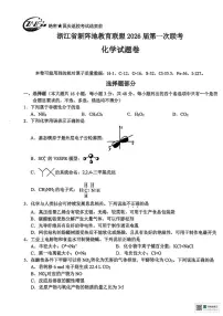 浙江新阵地教育联盟2026届高三上学期第一次模拟预测化学试卷（附参考答案）
