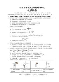 2025年鄂东南联考高三上学期11月化学试题及答案