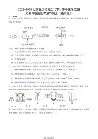 2023-2025北京重点校高二（下）期中化学汇编：元素与物质世界章节综合（鲁科版）