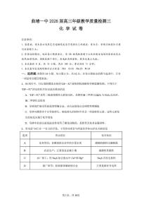 云南省曲靖市第一中学2025-2026学年高三上学期11月期中化学试题