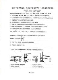 江苏省常州市金坛区第一中学2025-2026学年高三上学期11月月考化学试题
