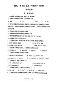 天津市宝坻区第一中学2025-2026学年高一上学期11月月考化学试题