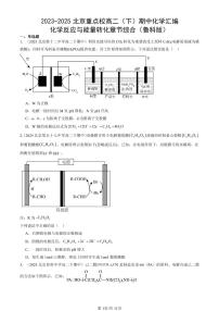 2023-2025北京重点校高二（下）期中化学汇编：化学反应与能量转化章节综合（鲁科版）
