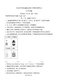 四川省资阳市安岳中学2024-2025学年高二上学期期中考试化学试卷（Word版附解析）