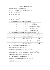 2026届高三高考化学一轮复习跟踪练(3)　离子反应的综合应用