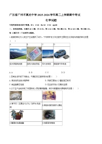 广东省广州市真光中学2025-2026学年高二上学期期中考试化学试题（含答案）