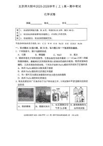 2025北京北师大附中高一（上）期中化学试卷（教师版）