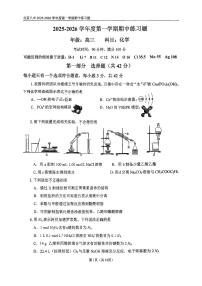 2025北京八中高三（上）期中化学试卷