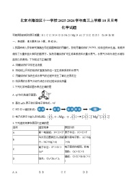 北京市海淀区十一学校2025-2026学年高三上学期10月月考化学试题（含答案）