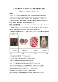 广东省肇庆市2026届高三上学期一模考试化学试卷（学生版）