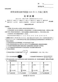 湖南省湘东教学联盟2026届高三上学期一模联考化学试题（含答案）