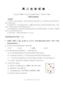湖北省省级示范高中2025-2026学年高二上学期11月期中考试化学试卷