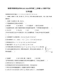 湖北省孝感市新高考协作体2025-2026学年高二上学期11月期中化学试题（含答案）