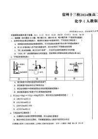 安徽省宿州市皖北十三校联考2025-2026学年高二上学期11月期中化学试题