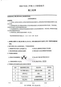 湖北省圆创联考2025-2026学年高二上学期11月期中化学试卷