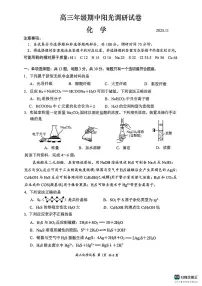 江苏省苏州市阳光调研2025-2026学年高三上学期期中考试化学试题(含答案)
