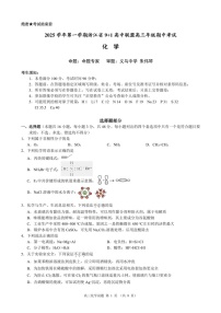 浙江省9+1高中联盟2025-2026学年高三上学期11月期中考试化学试卷