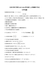 北京市育才学校2025-2026学年高三上学期期中考试化学试题（含答案）