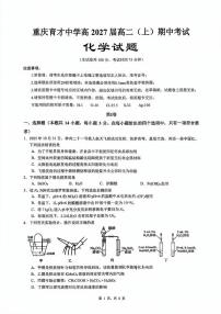 重庆育才中学2025-2026学年高二上学期期中化学试题+答案