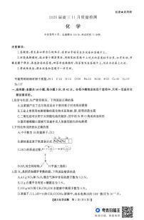 湖南天壹名校联盟长望浏宁四县市2026届高三11月期中质量检测联考化学试卷（含答案）