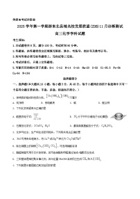 浙江省浙东北县域名校发展联盟2026届高三上学期11月诊断考试（一模）化学试卷（含答案）