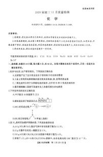 湖南省长望浏宁联考2026届高三上学期11月质检化学试卷（含答案）