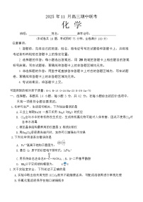 湖南省三新教育联盟2025-2026学年高三上学期11月期中考试化学试卷