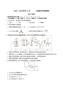 江苏省南京市七校联合体2026届高三上学期10月学情调研化学试卷（Word版附答案）