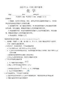 湖南省A佳联考2025-2026学年高三上学期11月期中考试化学试题（含答案）