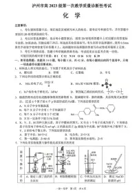 2026届四川省泸州市高考一模化学试题及答案