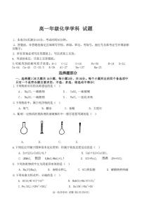 浙江省部分重点高中2025-2026学年高一上学期11月期中联考化学试题 （含答案）