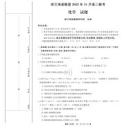 浙江省强基联盟2025-2026学年高二上学期11月期中化学试卷（含答案）